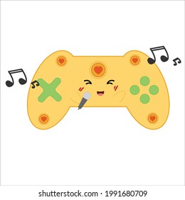 Stick game character vector template design illustration