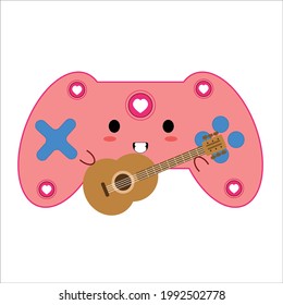 Stick game character vector template design illustration