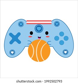 Stick game character vector template design illustration