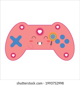 Stick game character vector template design illustration