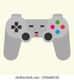 stick game console flat icon vector illustration