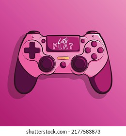 stick game controller art illustration