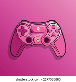 stick game controller art illustration