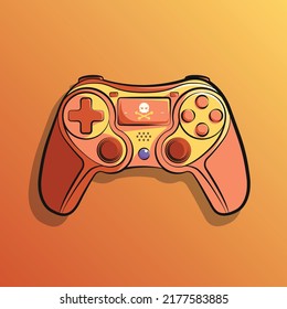 stick game controller art illustration