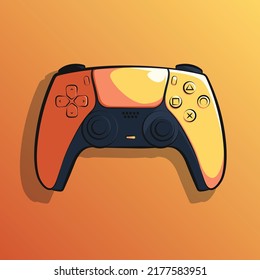 stick game controller art illustration
