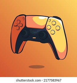 stick game controller art illustration