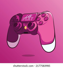 stick game controller art illustration