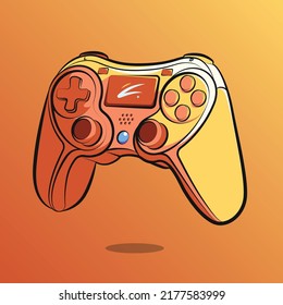 stick game controller art illustration