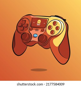 stick game controller art illustration