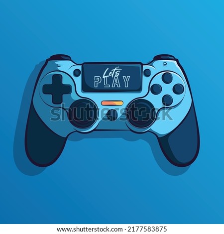 stick game controller art illustration