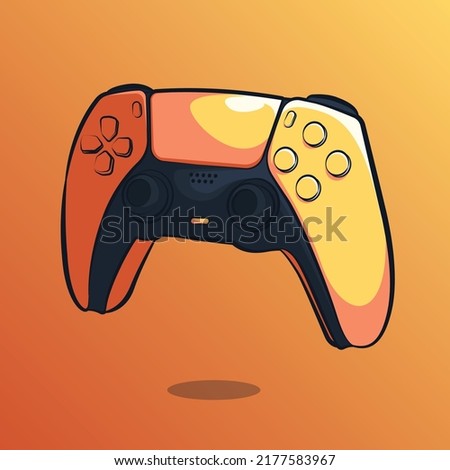 stick game controller art illustration