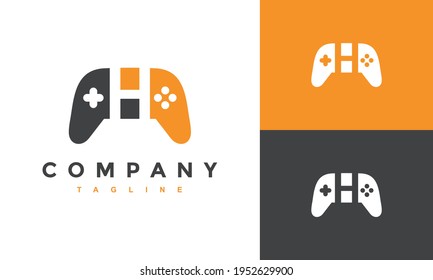 stick game letter H logo