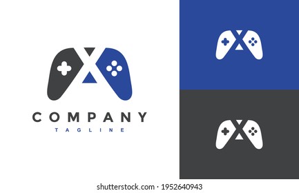 stick game letter X logo	