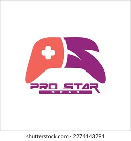 Logotipo del juego de palo subligado en la ilustración vectorial del logotipo PS aislado en fondo blanco