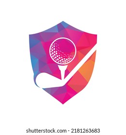 Stick Golf Logo Design Vector Template Stock Vector (Royalty Free ...