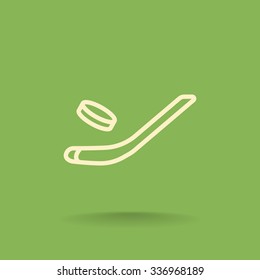 stick hockey icon ice hockey