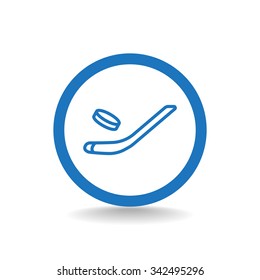 stick hockey icon ice hockey