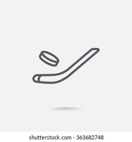 stick hockey icon ice hockey