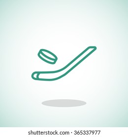 stick hockey icon ice hockey