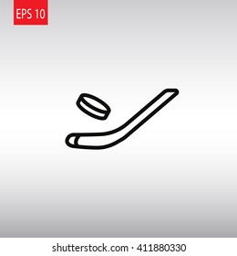 stick hockey icon ice hockey