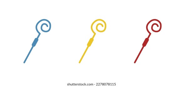 stick icon on a white background, vector illustration