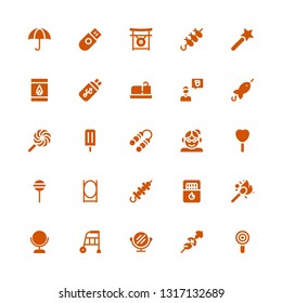 stick icon set. Collection of 25 filled stick icons included Lollipop, Skewer, Mirror, Walker, Matches, Grandmother, Nunchaku, Ice lolly, Brochette, Friend, Butter, Usb, Magic wand