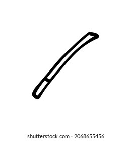 stick icon in vector. Logotype - Doodle