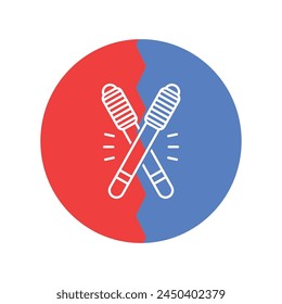 stick icon vector template illustration logo design