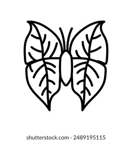 Stick Insect Outline Icon, Vector illustration