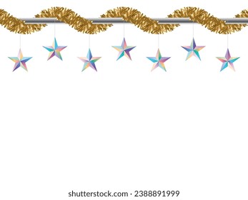 A stick with a mall decoration