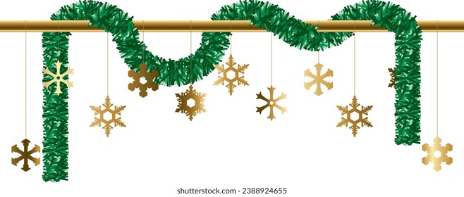 A stick with a mall decoration