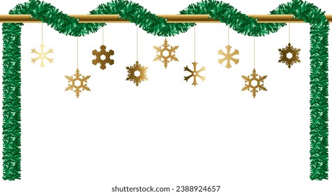 A stick with a mall decoration