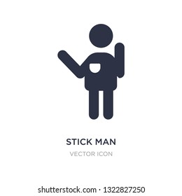 stick man icon on white background. Simple element illustration from People concept. stick man sign icon symbol design.