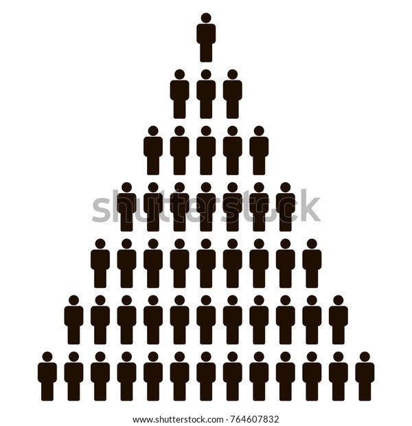 Stick Man Icon Pyramid People Icon Stock Vector (Royalty Free ...