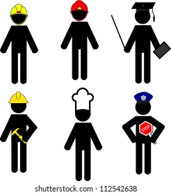 Stick man professions