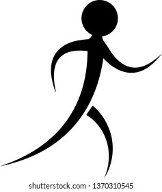 Stick - man running