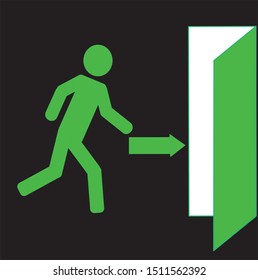 stick man runs to the exit, stick man runs to the exit