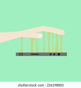 stick it mobile phone