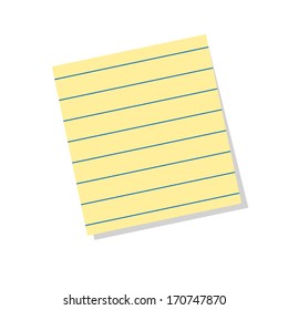 stick note isolated on white background, vector