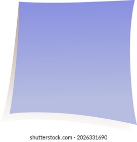 Stick note isolated on white background, vector illustration