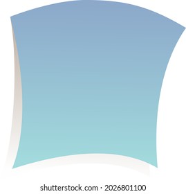 Stick note isolated on white background, vector illustration