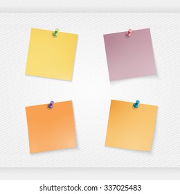 stick note isolated on white background, vector illustration