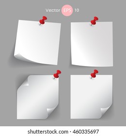 Stick note paper, sticker,note,label, art style with Color set Isolate on white  background  set of paper note blank frame for you design,vector design element  illustration 