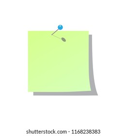 stick paper office 3d notes isolated vector on white background 