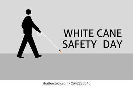 Stick safety day, vector art illustration. suitable for stick safety day event