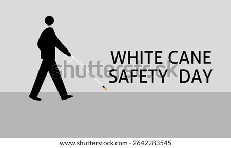 Stick safety day, vector art illustration. suitable for stick safety day event