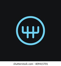 Stick shift icon