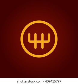 Stick shift icon