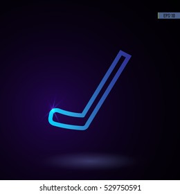 Stick. Vector icon. Graphic symbol for web design, logo.