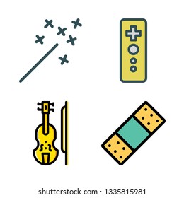 stick vector icon set